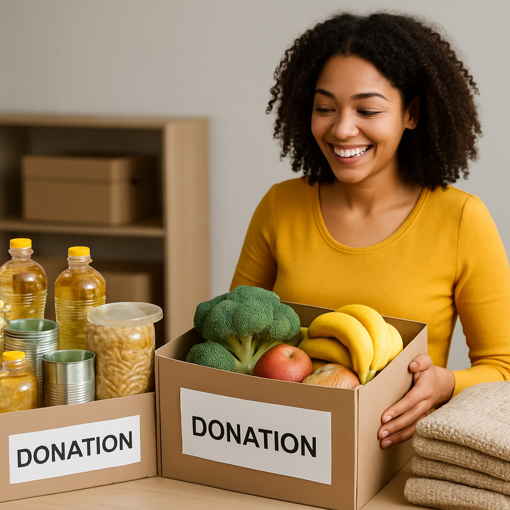 Community members receiving support and assistance